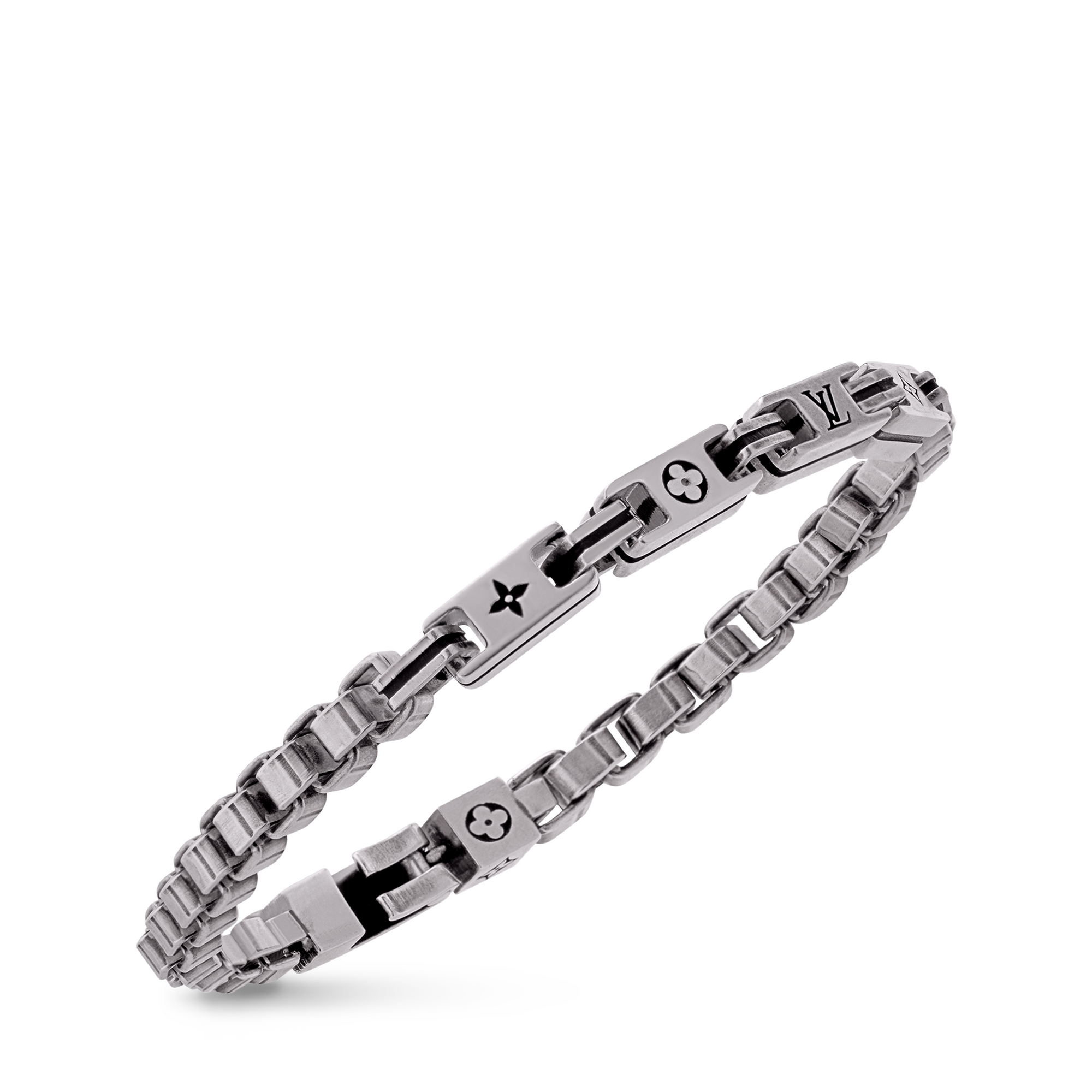 LV Tailor Bracelet . - Luxury Fashion Jewellery - M1149L Silver